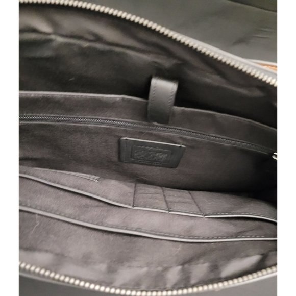 *SOLD* Coach Graham Slim Brief Laptop Bag Suitcase Leather LIKE NEW - Picture 9 of 12